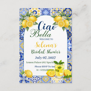 Ciao Bella Bridal Shower Invitation Card