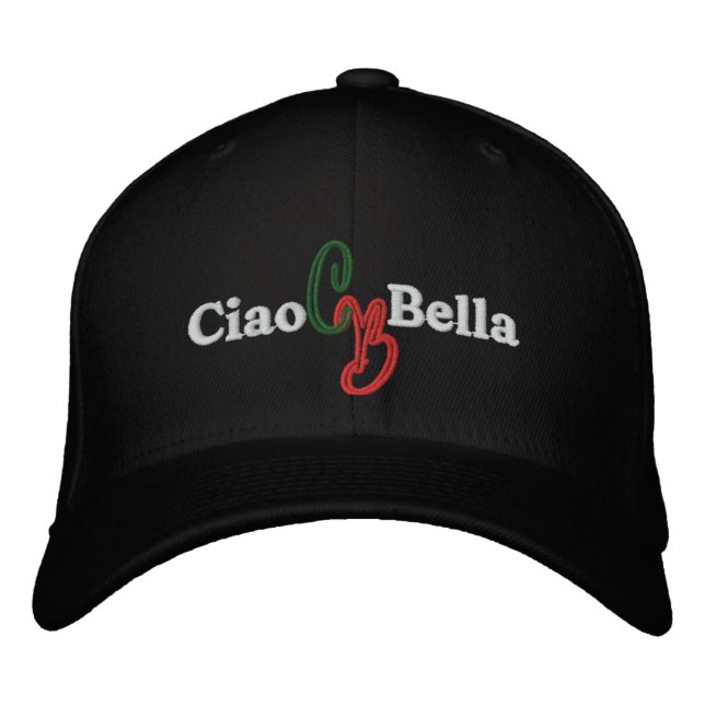 Ciao Bella Embroidered Hat (Front)