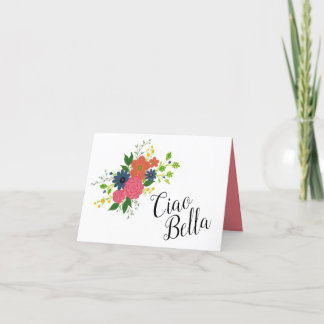 Ciao Bella greeting card. Thank You Card
