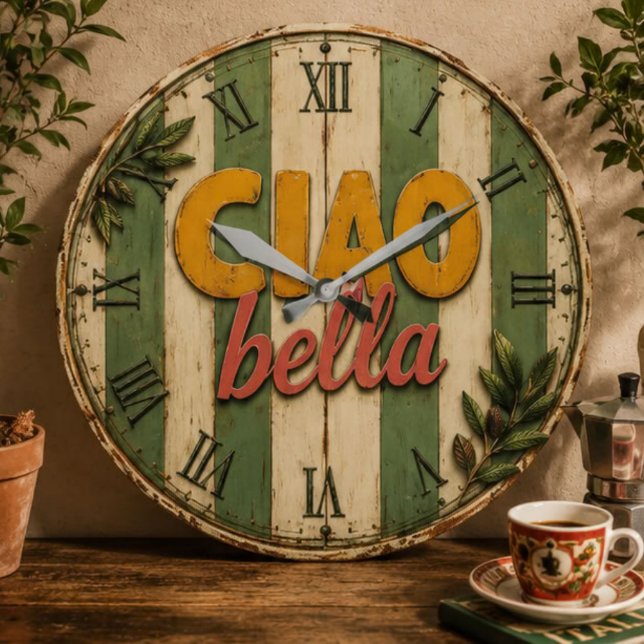 Ciao Bella Italian Rustic Kitchen Large Clock (Creator Uploaded)