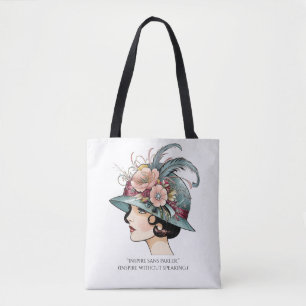 Ciao Bella – La Muse Art Deco French Lady Tote Bag