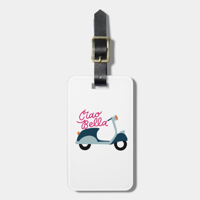 Ciao Bella Luggage Tag Scooter (Front Vertical)