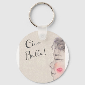 Ciao Bella Original Watercolor Key Ring