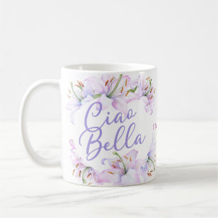 Ciao Bella Personalised Lillies Coffee Mug