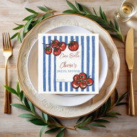 Ciao bella tomato stripes Italian bridal shower