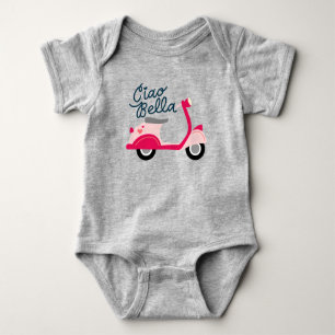 Ciao Bella Vespa Scooter Baby Baby Bodysuit