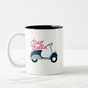 Ciao Bella Vespa Scooter Italian Mug