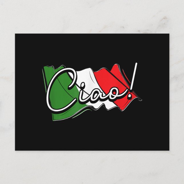 Ciao! - Italian and European Venice Scooter and La Postcard (Front)