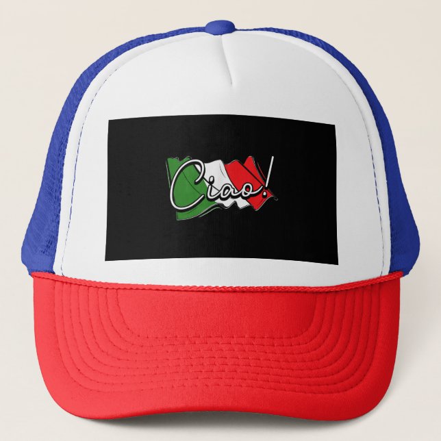 Ciao! - Italian and European Venice Scooter and La Trucker Hat (Front)