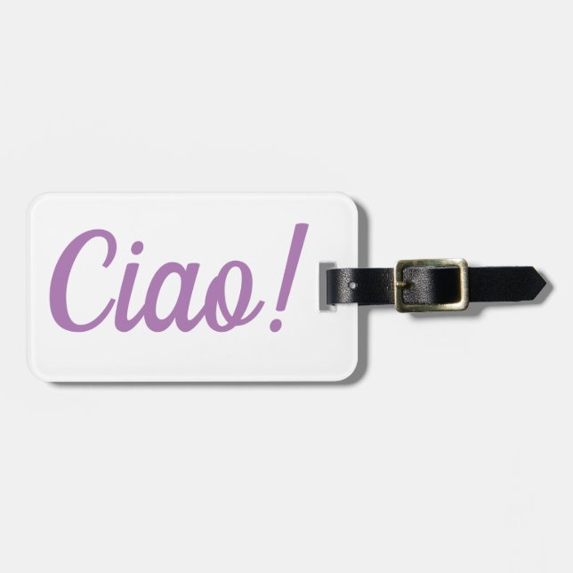 Ciao Luggage Tag (Front Horizontal)