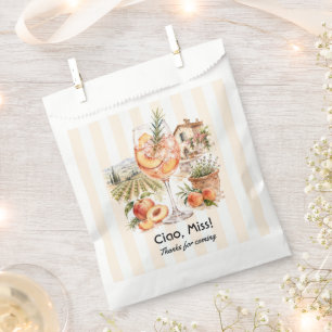 Ciao, Miss! Italian Peach Spritz Bachelorette Favour Bags