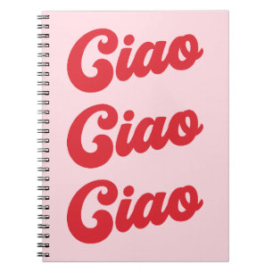 Ciao Repeating Text Notebook