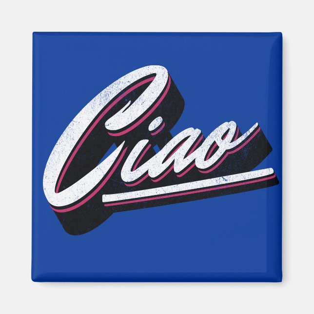 Ciao text design magnet (Front)