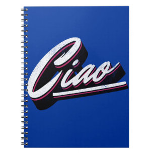 Ciao text design notebook