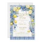 Ciao To Miss Italy Lemon Blue Tiles Bridal Shower