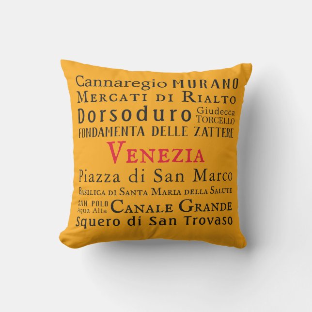 Ciao Venezia! Cushion (Front)