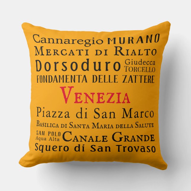 Ciao Venezia! Cushion (Front)