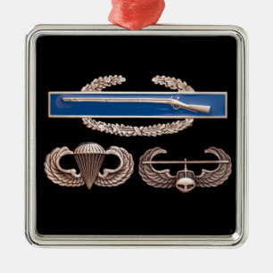 CIB Airborne Air Assault Metal Tree Decoration