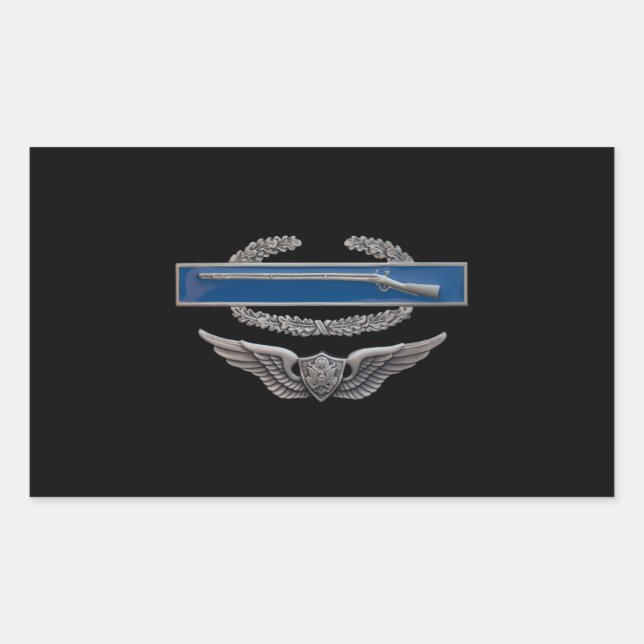 CIB Aviation Rectangular Sticker (Front)