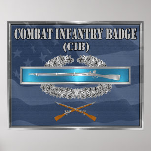 CIB Combat Infantry Badge Poster