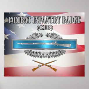 CIB Combat Infantry Badge Poster