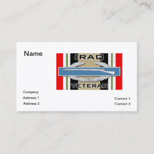CIB Iraq Veteran Business Card
