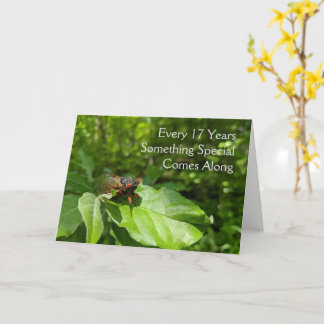 Cicada 17th Birthday Card