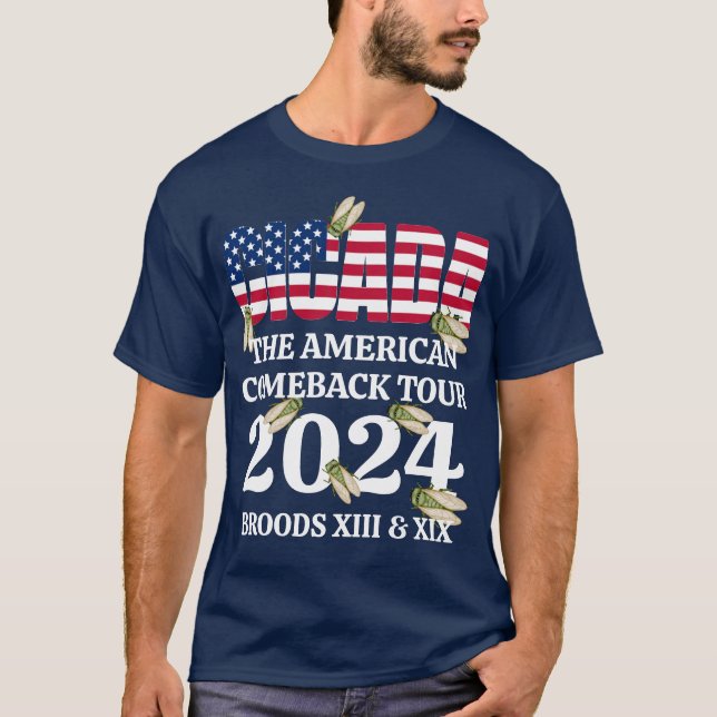 CICADA American Comeback Tour 2024 T-Shirt (Front)