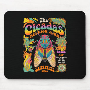 Cicada Brood Xiv Summer 2025 Reunion Tour Swarm Ci Mouse Pad