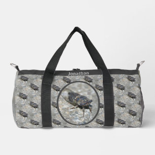 Cicada Bug Nature Pattern Personalised Duffle Bag