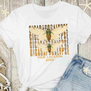 Cicada Cicadapocalypse 2024 Custom Location T-Shirt