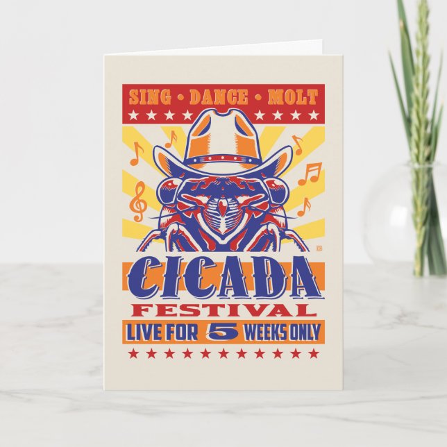 Cicada Country Music Festival Card (Front)