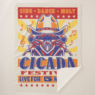 Cicada Country Music Festival Sherpa Blanket