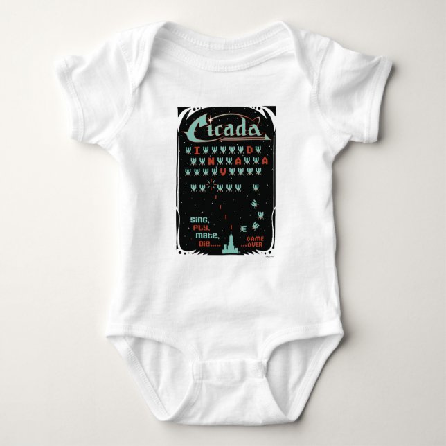 Cicada Invada Baby Bodysuit (Front)