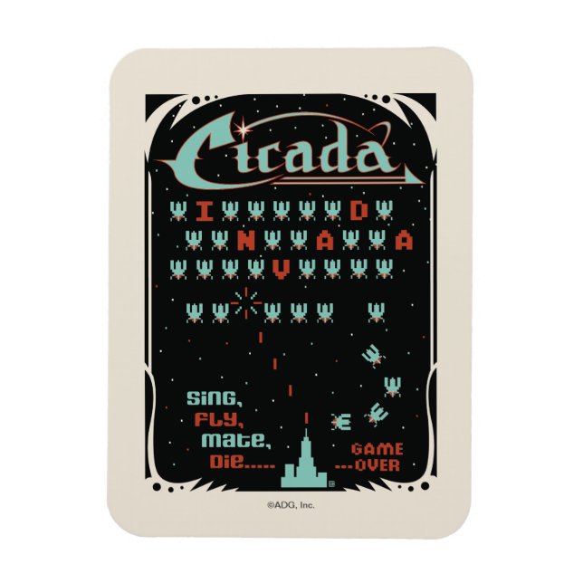 Cicada Invada Magnet (Vertical)