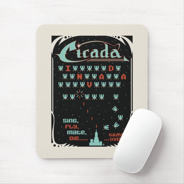 Cicada Invada Mouse Pad (With Mouse)