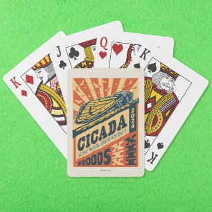 Cicada Invasion 2024 Letter Press Playing Cards