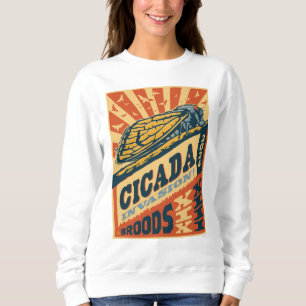 Cicada Invasion 2024 Letter Press Sweatshirt