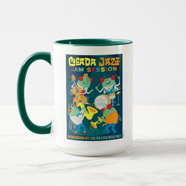 Cicada Jazz Jam Session Mug (Left)