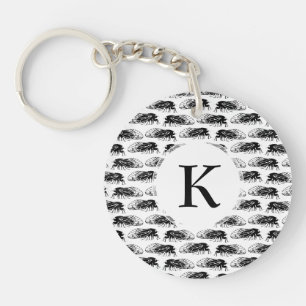 Cicada - Magicicada - Emergence Elegant Pattern Key Ring