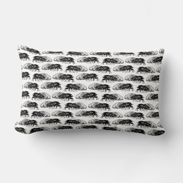 Cicada - Magicicada - Emergence Elegant Pattern Lumbar Cushion (Front)