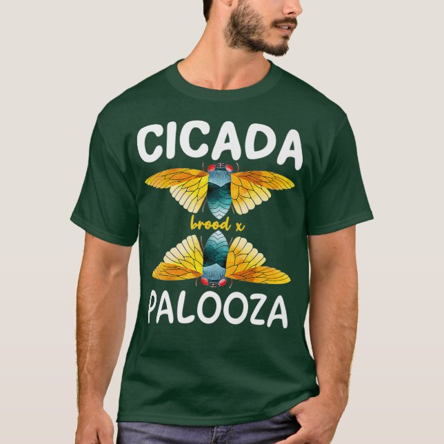 Cicada Palooza Brood X 2021 Entomology Bug Love T-Shirt (Front)