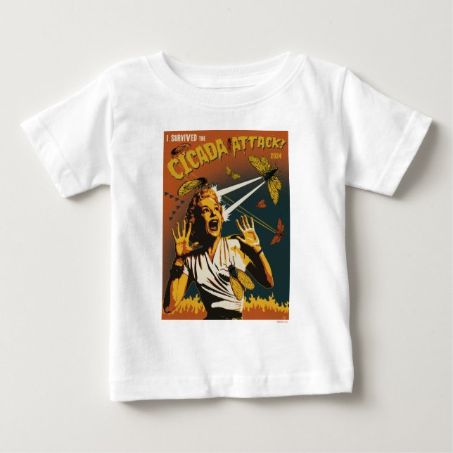 Cicada Screaming Lady 2024 Baby T-Shirt (Front)
