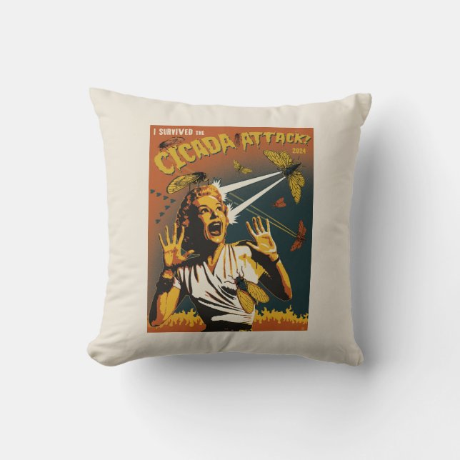 Cicada Screaming Lady 2024 Cushion (Front)