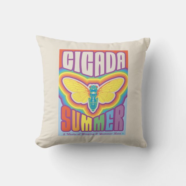 Cicada Summer Love Cushion (Front)