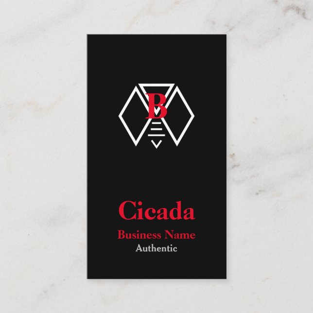 Cicada symbol business card (Front)