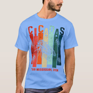 Cicada Tour Mississipi 2024 Entomologist T-Shirt