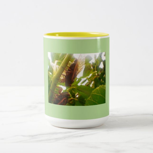 Cicada  Two-Tone coffee mug (Center)
