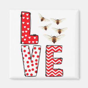 Cicada Valentines Day Love Valentine Cute Hearts  Magnet