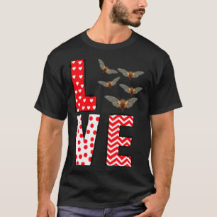 Cicada Valentines Day Love Valentine Cute Hearts  T-Shirt